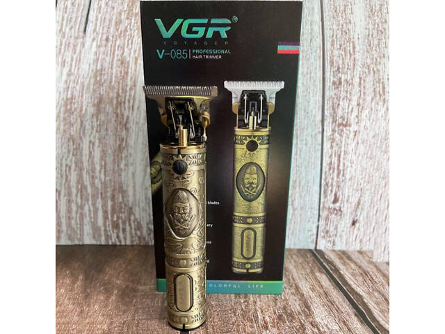 Машинка для стрижки чоловіча VGR V-085 Електробритва з насадками для бороди Машинка окантовка - Фото 8