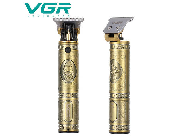 Машинка для стрижки чоловіча VGR V-085 Електробритва з насадками для бороди Машинка окантовка - Фото 24