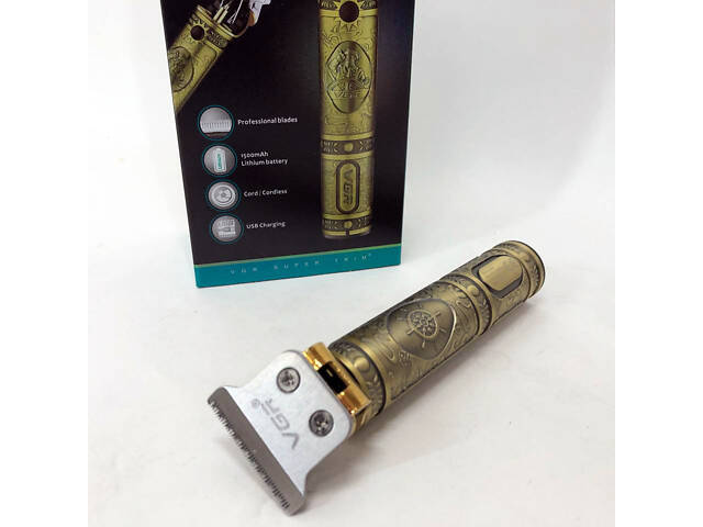 Машинка для стрижки чоловіча VGR V-085 Електробритва з насадками для бороди Машинка окантовка - Фото 39