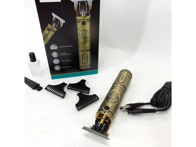 Машинка для стрижки чоловіча VGR V-085 Електробритва з насадками для бороди Машинка окантовка - Фото 40
