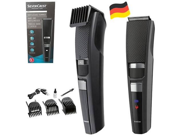 Машинка для стрижки, триммер для волосся та бороди SilverCrest SHBS 3.7 B2 (60 хв., Німеччина) - Фото 1