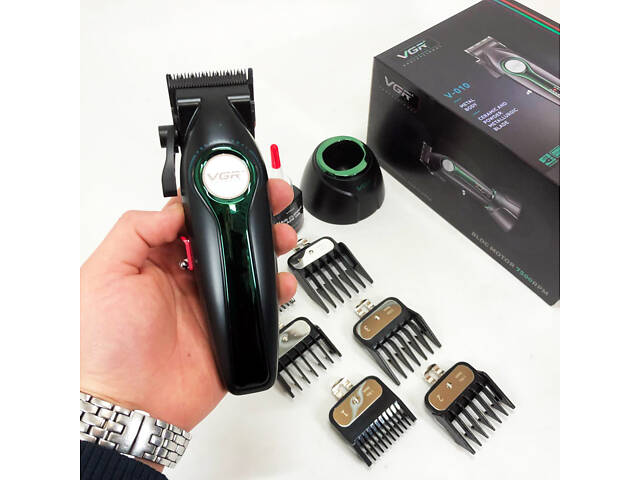 Машинка для стрижки VGR V-010 Professional Metal - Фото 13
