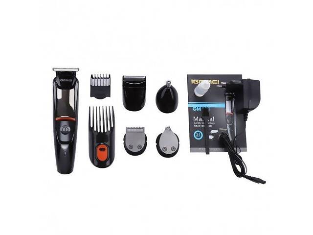 Машинка для стрижки волос 5в1 Geemy GM-853 - Фото 3