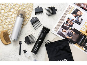 Машинка для стрижки волосся Magio MG-186 5 Вт чорна