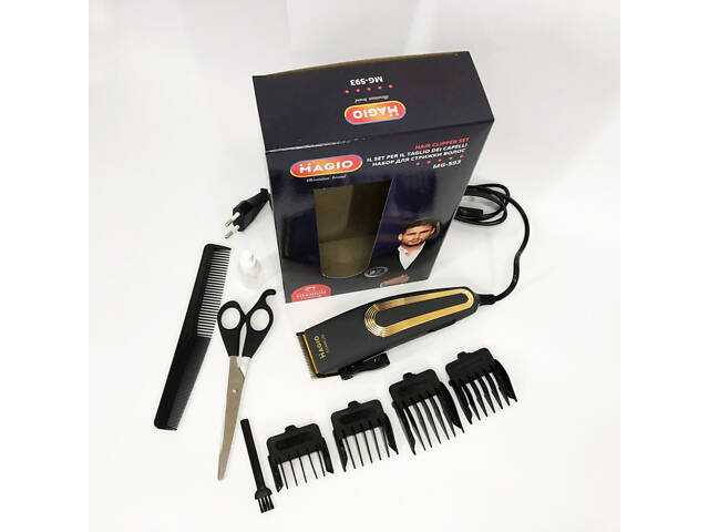 Машинка для стрижки волосся MAGIO MG-593, Професійна електробритва для стрижки волосся домашня - Фото 10