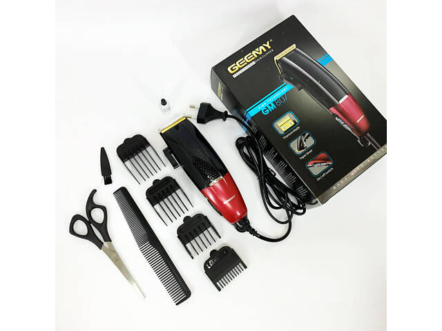 Машинка для стрижки волосся професійна Gemei GM-807, Стильна машинка для стрижки та гоління - Фото 1