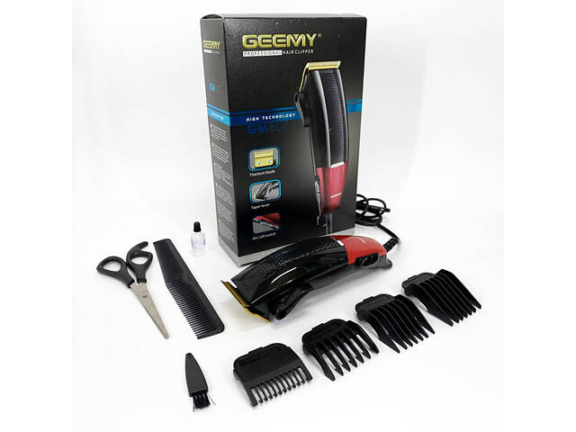 Машинка для стрижки волосся професійна Gemei GM-807, Стильна машинка для стрижки та гоління - Фото 5