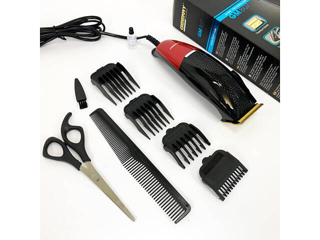 Машинка для стрижки волосся професійна Gemei GM-807, Стильна машинка для стрижки та гоління - Фото 11