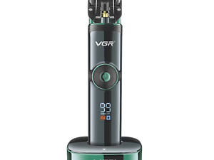 Машинка для стрижки волос VGR V-671 LED-дисплей аккумуляторная 4 насадки 2500mAh 5W Black