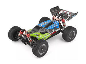Машинка на радиоуправлении 1:14 багги WL Toys 144001 4WD (зеленый)