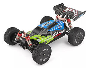 Машинка на радиоуправлении 1:14 багги WL Toys 144001 4WD (зеленый)