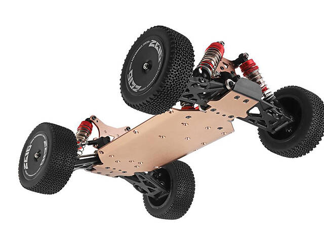 Машинка на радиоуправлении 1:14 багги WL Toys 144001 4WD (зеленый) - Фото 5