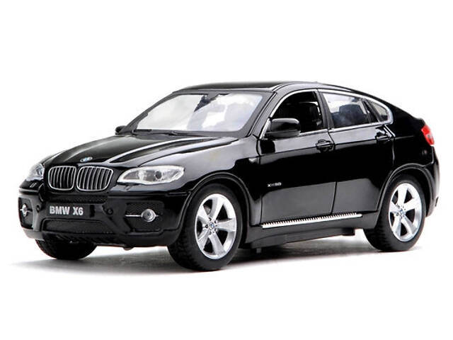 Машинка радиоуправляемая 1:24 Meizhi BMW X6 металлическая (черный) - Фото 1