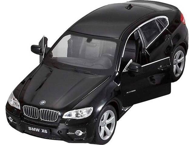 Машинка радиоуправляемая 1:24 Meizhi BMW X6 металлическая (черный) - Фото 2