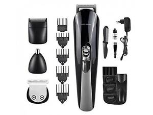 Машинка-триммер для стрижки волос Kemei KM-600 11 в 1 + Підставка (48019U)