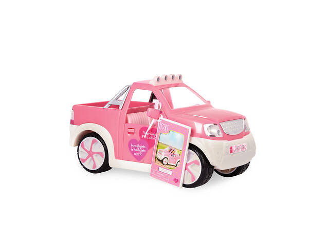 Машина для ляльок Lori з FM радіо Джип 21 х 36 х 23 см Рink - Фото 1