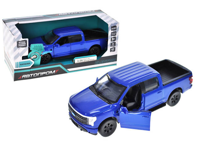 Машина металева 'АВТОПРОМ' 68726 1:36 Ford F-150, батарейка, світло, звук, відкриваються двері, капот, - Фото 1