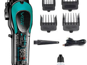 Машинка для стрижки акумуляторна VGR V-692 GREEN зелена