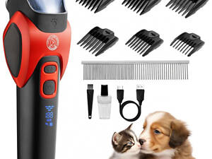 Машинка для стрижки тварин VGR V-208 RED