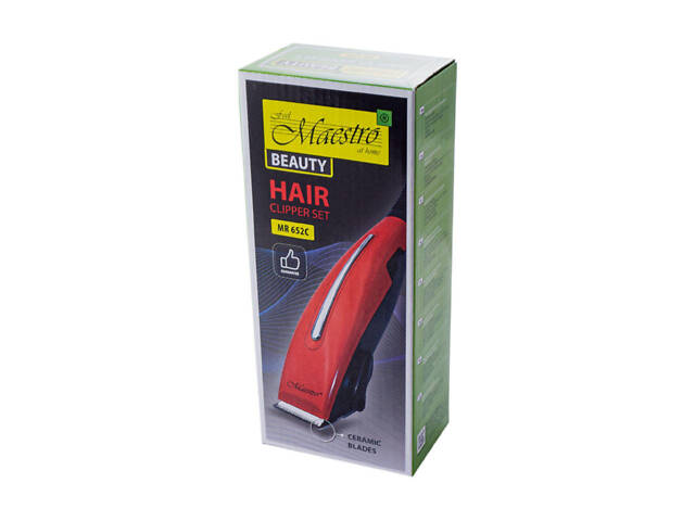Машинка для стрижки Maestro MR-652C-Red (MR-652C-RED) - Фото 4