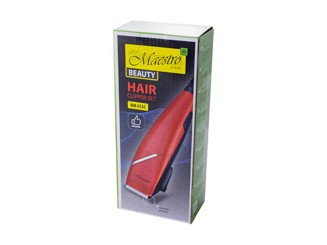 Машинка для стрижки Maestro MR-653C-Red (MR-653C-RED) - Фото 5