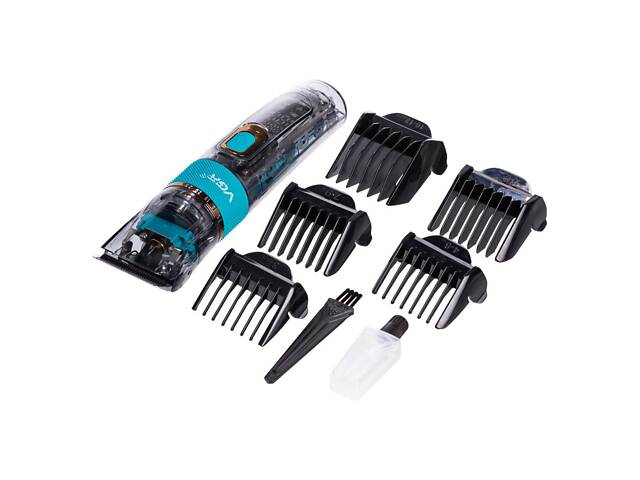 Машинка для стрижки профессиональная Синяя VGR V-695 - Фото 3