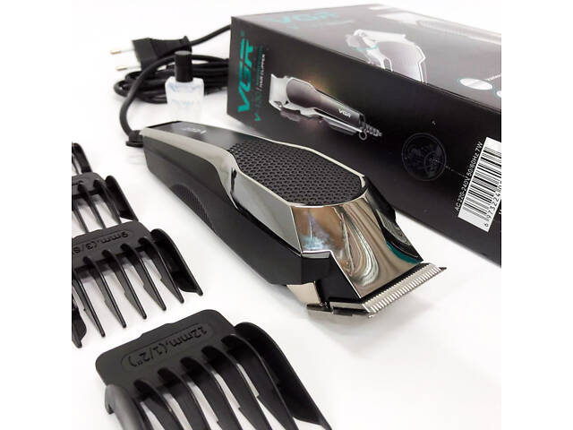 Машинка для стрижки VGR V-130 провідна професійна з насадками для окантовки триммер для волосся - Фото 22