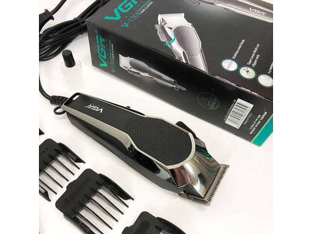Машинка для стрижки VGR V-130 провідна професійна з насадками для окантовки триммер для волосся - Фото 23