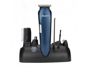 Машинка для стрижки волос Gemei GM-596 8 в 1 Синий