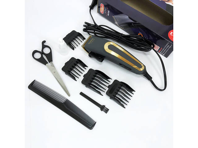 Машинка для стрижки волосся MAGIO MG-593, Професійна електробритва для стрижки волосся домашня - Фото 1