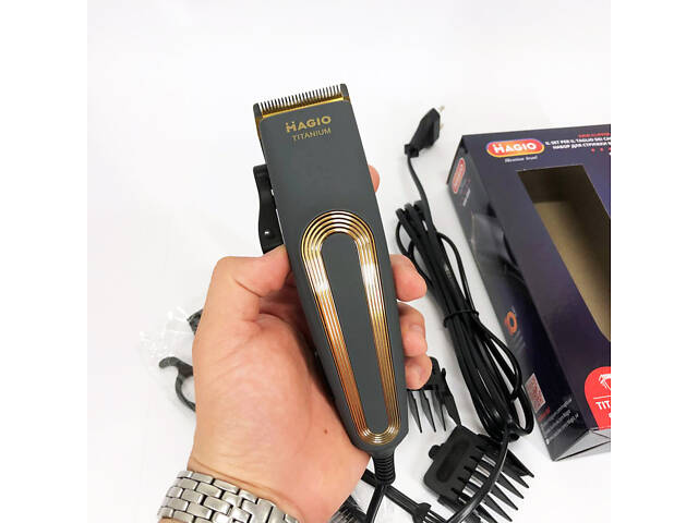 Машинка для стрижки волосся MAGIO MG-593, Професійна електробритва для стрижки волосся домашня - Фото 4