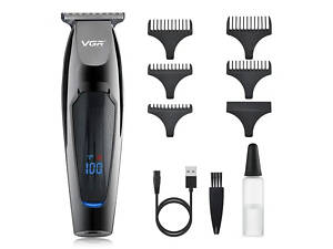 Машинка для стрижки волос VGR V-070 Триммер аккумуляторный с USB и индикатором зарядки 3 Вт