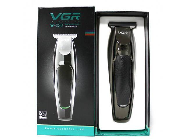 Машинка для стрижки волосся VGR V-030, чорна - Фото 7