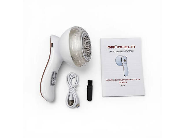 Машинка для видалення катишків Grunhelm GLR953 3 Вт біла - Фото 6