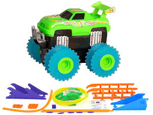 Машинка на бат. Trix Trux набір з трасою (зелений)