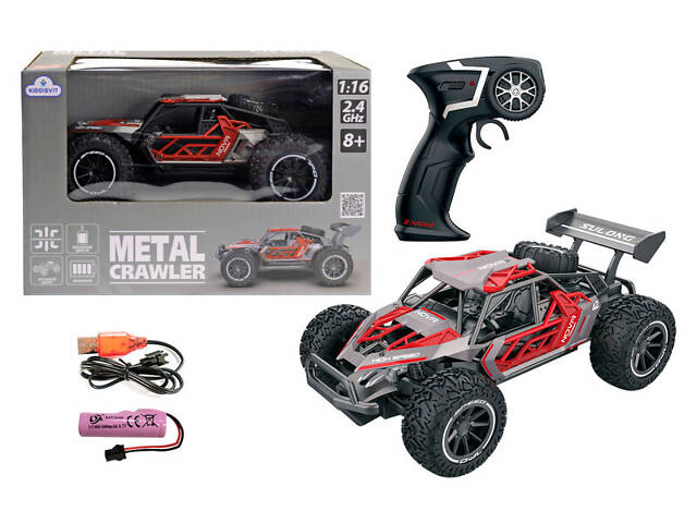 Машинка на пульті Metal crawler Nova сіро-червона (SL-231RHGR) - Фото 1