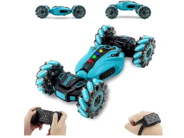 Машинка перевёртыш на радиоуправлении 2277-3B + парогенератор + браслет управления от руки - Фото 1