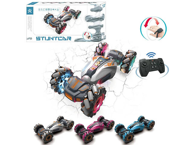 Машинка перевёртыш на радиоуправлении 2277-3B + парогенератор + браслет управления от руки - Фото 3