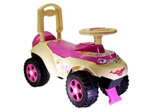 Машинка толокар Автошка бежево рожева не музична Долоні 0141/07