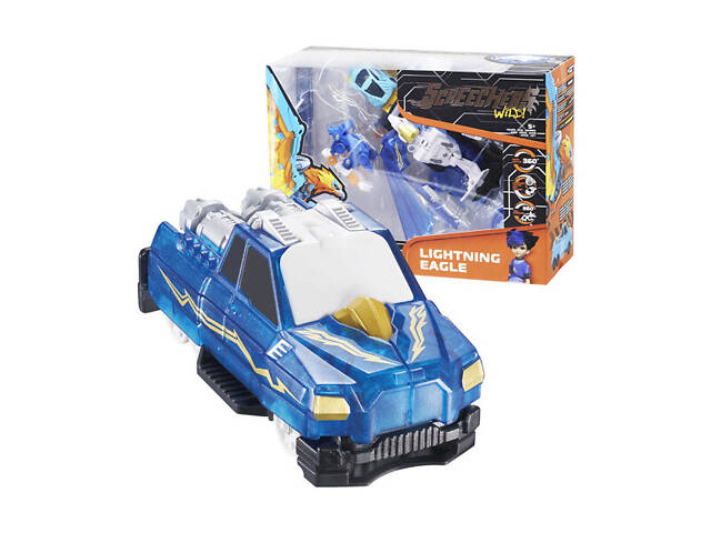 Машинка-трансформер Скричер Лайтнінг Голок Wild S4 L3 Screechers - Фото 1