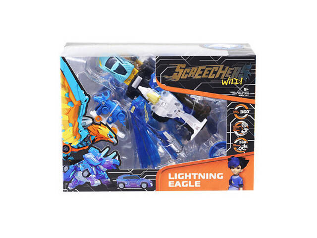 Машинка-трансформер Скричер Лайтнінг Голок Wild S4 L3 Screechers - Фото 3