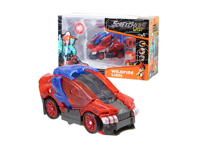 Машинка-трансформер Скричер Вайлдфаєр Лаен преміум Wild S4 L3 Screechers EU685302S - Фото 1