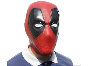 Маска Дэдпул RESTEQ — резиновая маска Deadpool для Хэллоуина, косплея и вечеринок