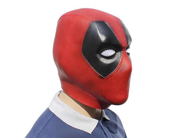 Маска Дэдпул RESTEQ — резиновая маска Deadpool для Хэллоуина, косплея и вечеринок - Фото 2