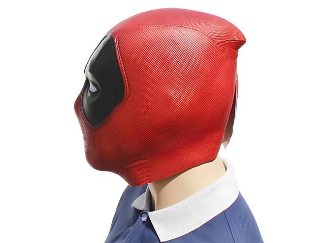 Маска Дэдпул RESTEQ — резиновая маска Deadpool для Хэллоуина, косплея и вечеринок - Фото 3