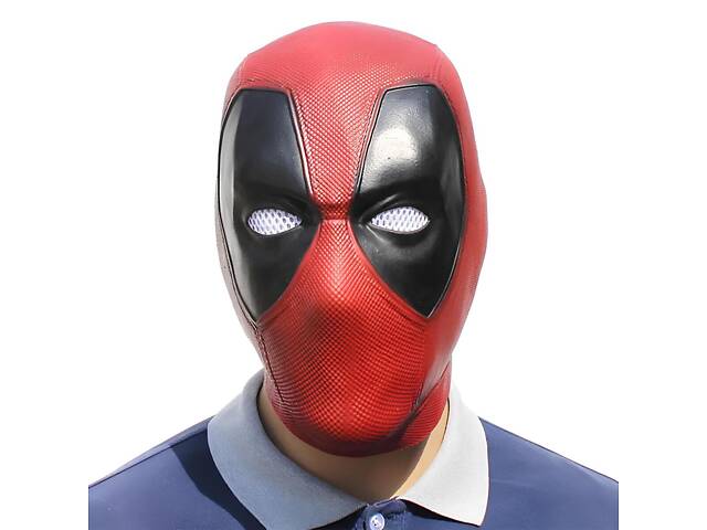 Маска Дэдпул RESTEQ — резиновая маска Deadpool для Хэллоуина, косплея и вечеринок - Фото 5