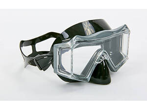 Маска для плавания в пластиковом боксе No Brand M312-SIL Черно-серый