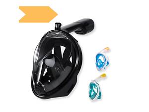 Маска для снорклинга и дайвинга XPRO Easybreath Tribord с креплением под экшн камеру L/XL Черная (GR- 142_351)