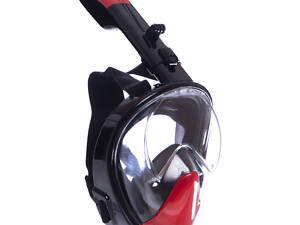Маска для снорклинга с дыханием через нос Cima Swim One F-118 Черный-Красный
