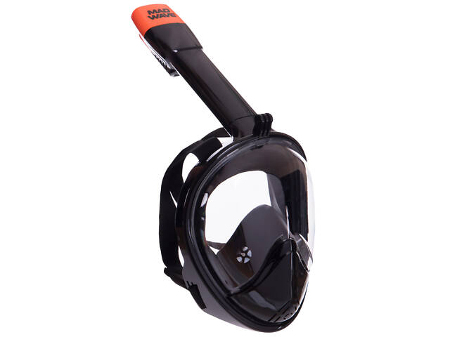Маска для снорклинга с дыханием через нос MadWave FULL-FACE M061907 Черный - Фото 1